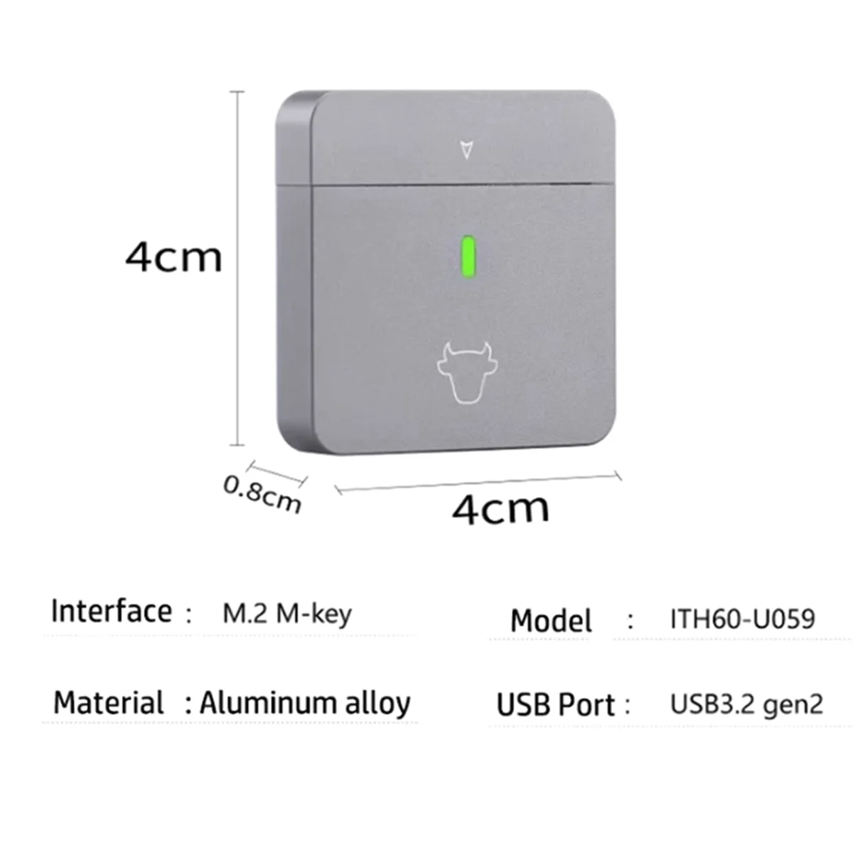 M.2 NVMe 2230 SSD корпус USB C адаптер 10 Гбит/с USB3.2 Gen2 внешний фотобокс для M2 2230 NVMe SN740/SN530 520/PM991A B