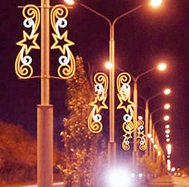 Oem Customized Holiday 2D Outdoor Christmas Lighting Theme Lights New Year Led Theme Lighting