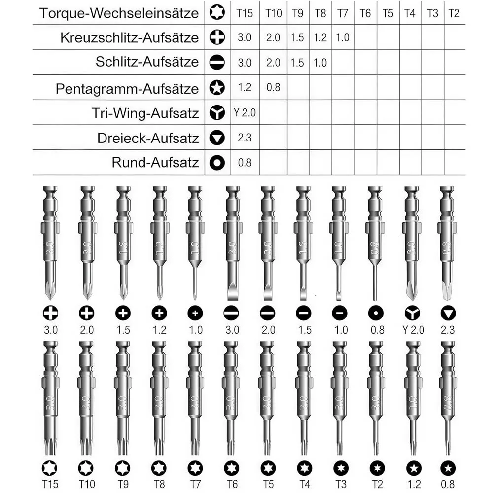 Precision Screwdrivers 25-1 Repair Kit Screwdriver Set With Leather Case Professional Opening Tools For Mobile Laptop Glasses