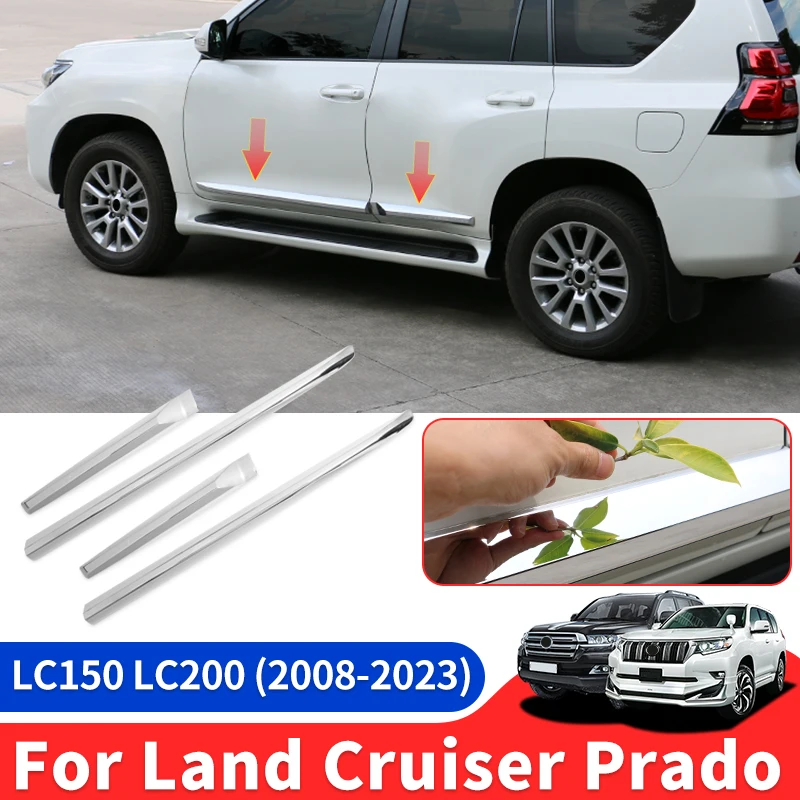 For Toyota Land Cruiser 200 LC200 Prado 150 Lc150  2008-2023 Car Door Anti-Collision Body Decorative Modification Accessories