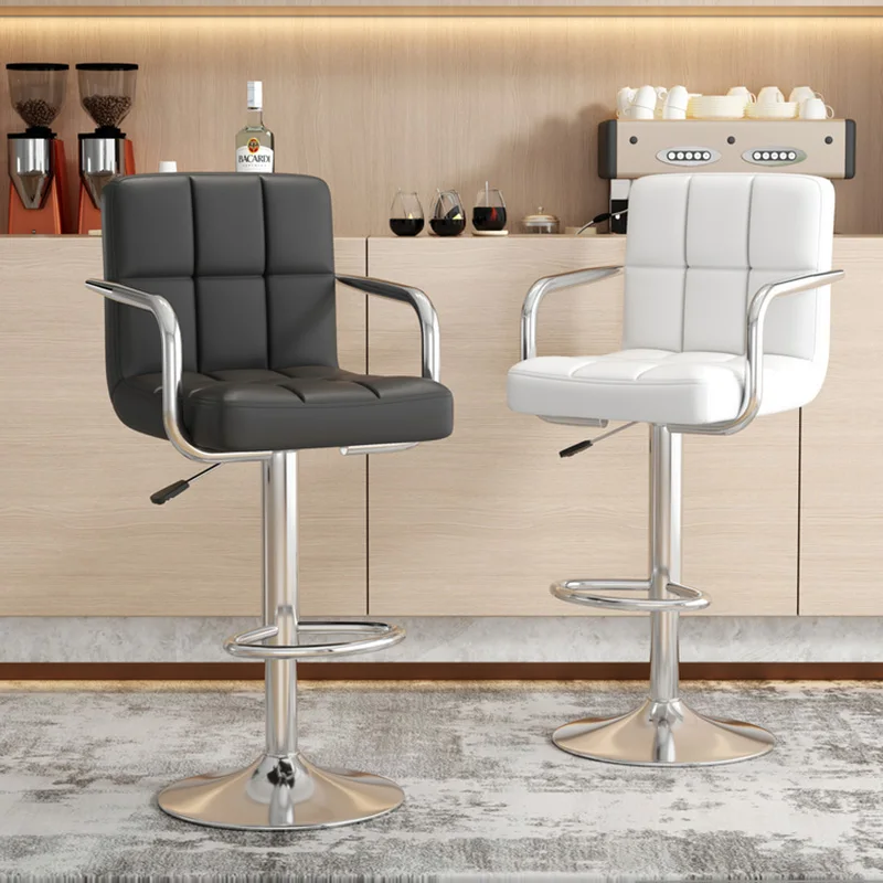 ---Hairdressing Comfortable Bar Stools With Back Nordic Designer Restaurant Bar Chairs Modern Make Up Cadeira Trendy Furniture