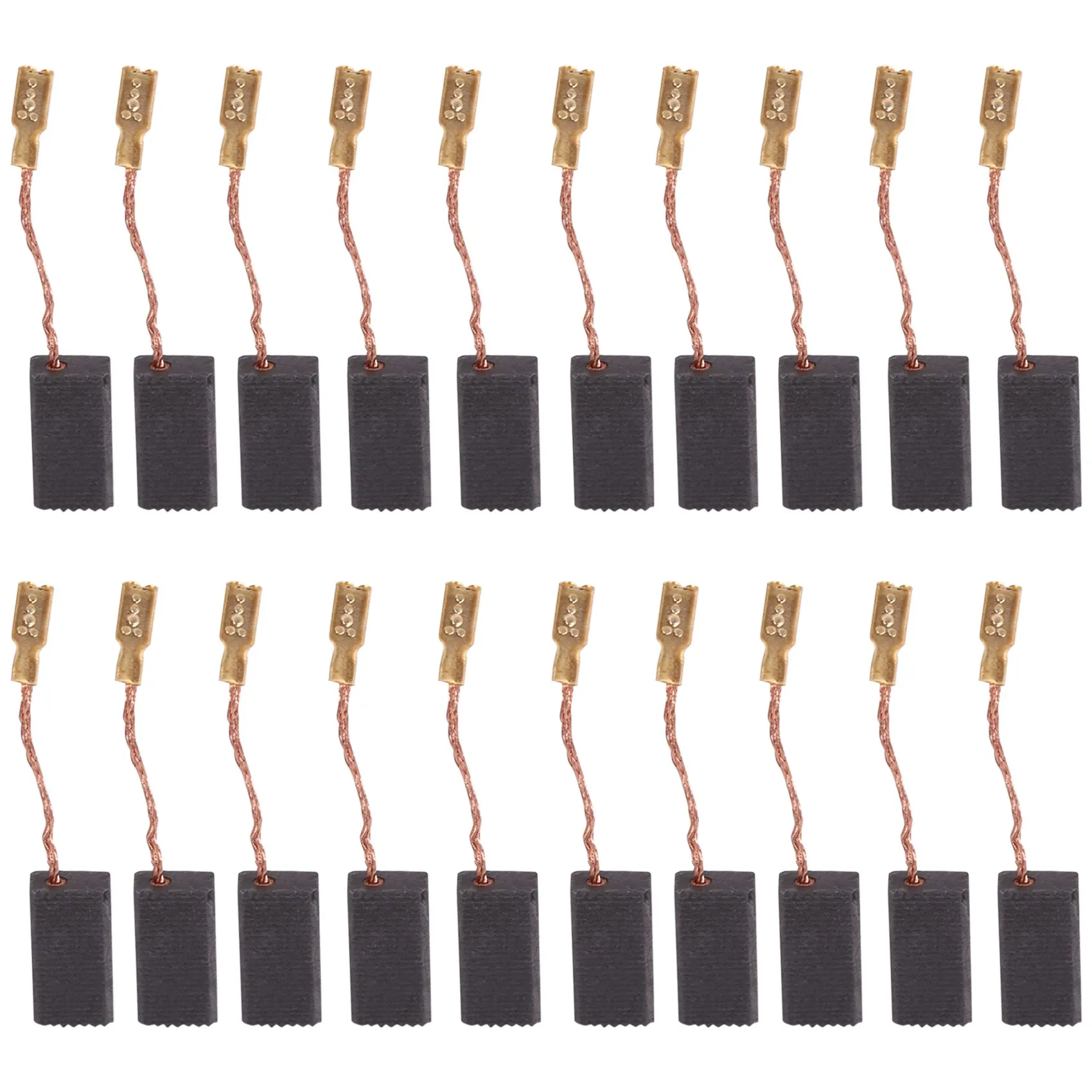 Koolborstel 20 stuks vervangbare geweldige geleidende koolborstel voor elektrische motorboor 100 5816 mm