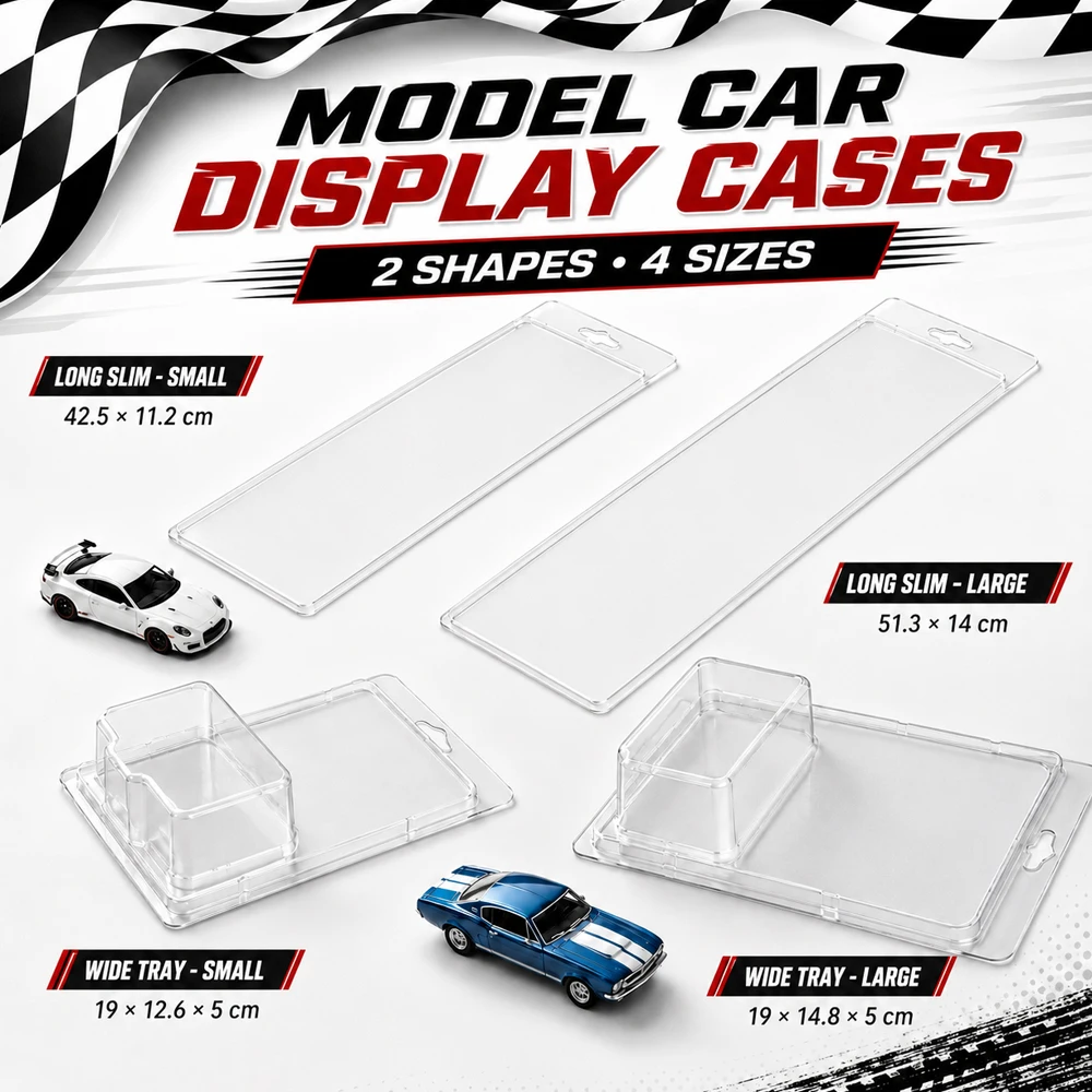 Car Toy Transparent Display Case Hotwheels Protective Shell Boulevard Team Transport Model Card Board Collect Boys Gift