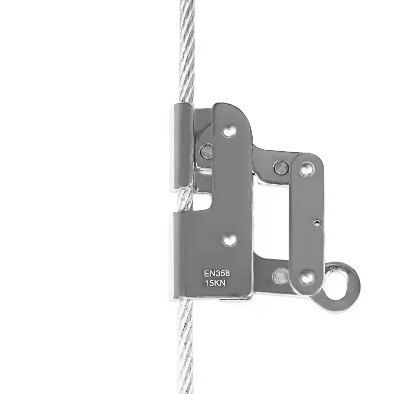 High Altitude Safety Rope Wire Cable Grab with Self-Locking Fall Arrest Rope Catcher