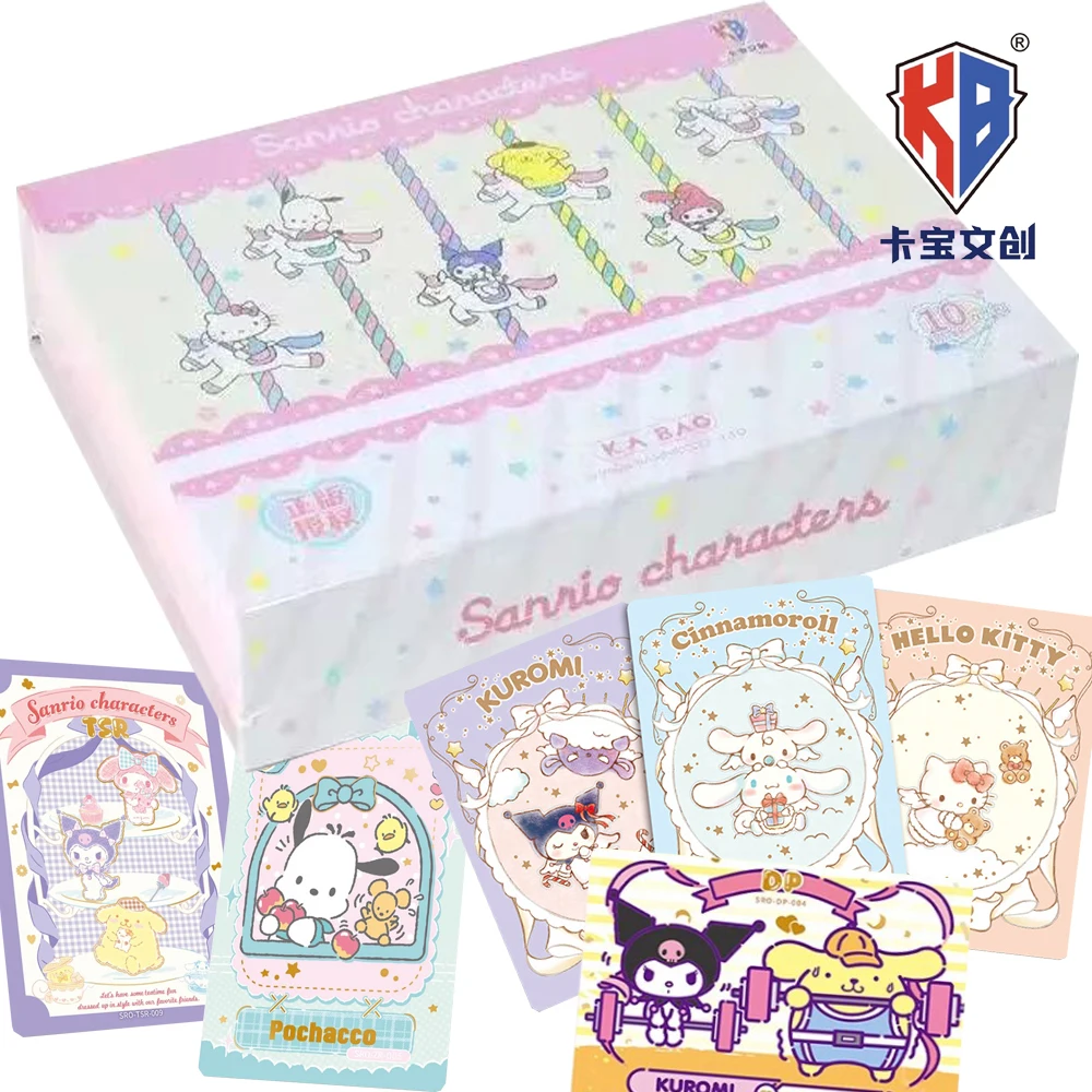 

KABAO Original Sanrio Collection Cards Popular Well-known Cute Cartoon IP Characters Enjoy Happiness Polaroid Party Cards Gifts