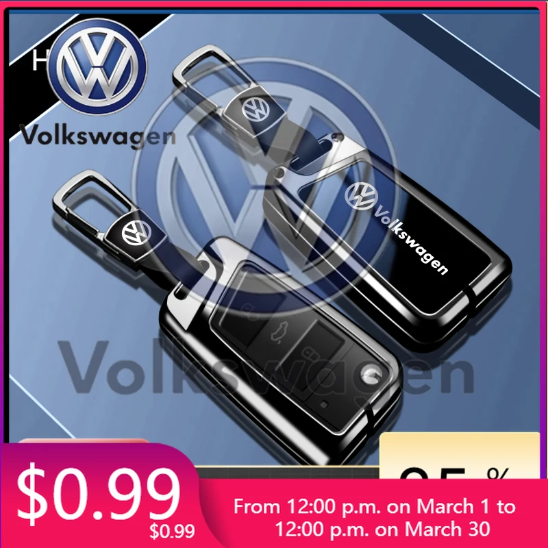 

Car Tools For VOLKSWAGEN VW Fashion Zinc Alloy Flip Car Remote Key Case Cover Fob For VW Volkswagen Golf 7 MK7 Tiguan MK2 Auto