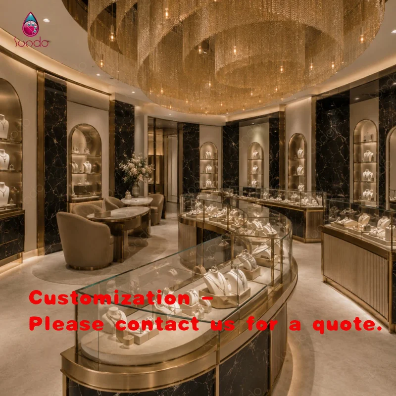 custom.Sundo Customized High-End Jewelry Showcases Display Cabinet Furniture
