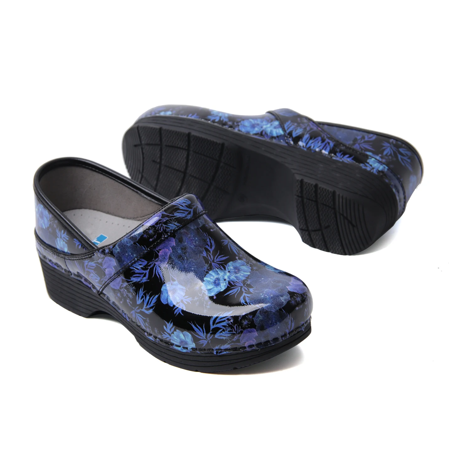 Dansko LT Anti-Fatigue Arch Support Patent Print Professional Clogs