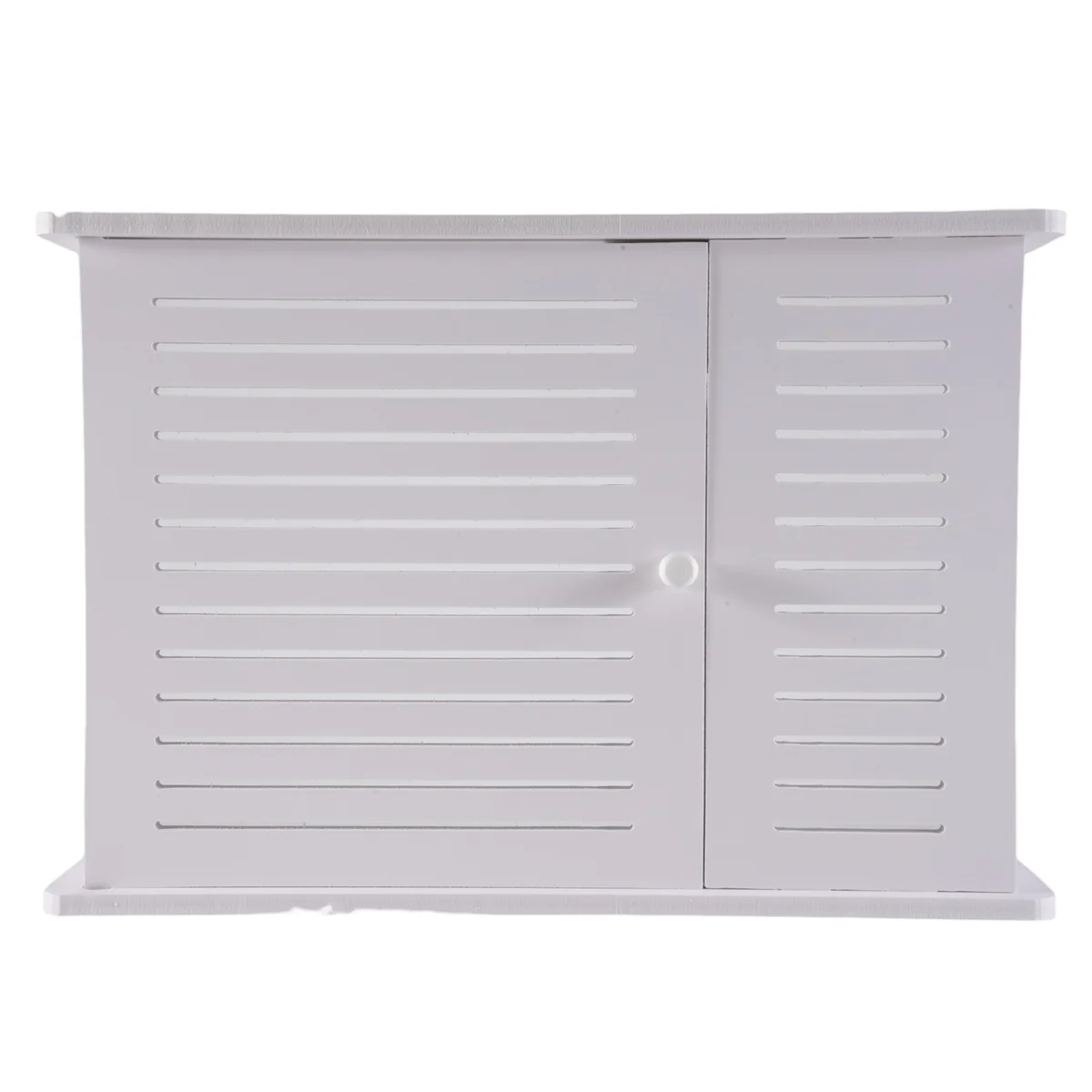 

Wireless Wifi Router Storage Boxes Wooden Box Cable Power Plus Wire Bracket Wall Hanging Plug Board Shelf -Single Door