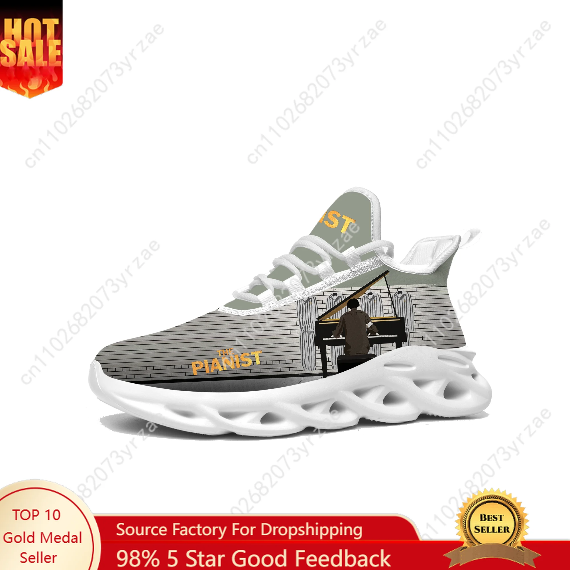 

The Pianist Flat Sneaker Shoes Mens Womens Sports Shoe High Quality Personalized Fashion Comfortable Sneakers Custom Made Footwe