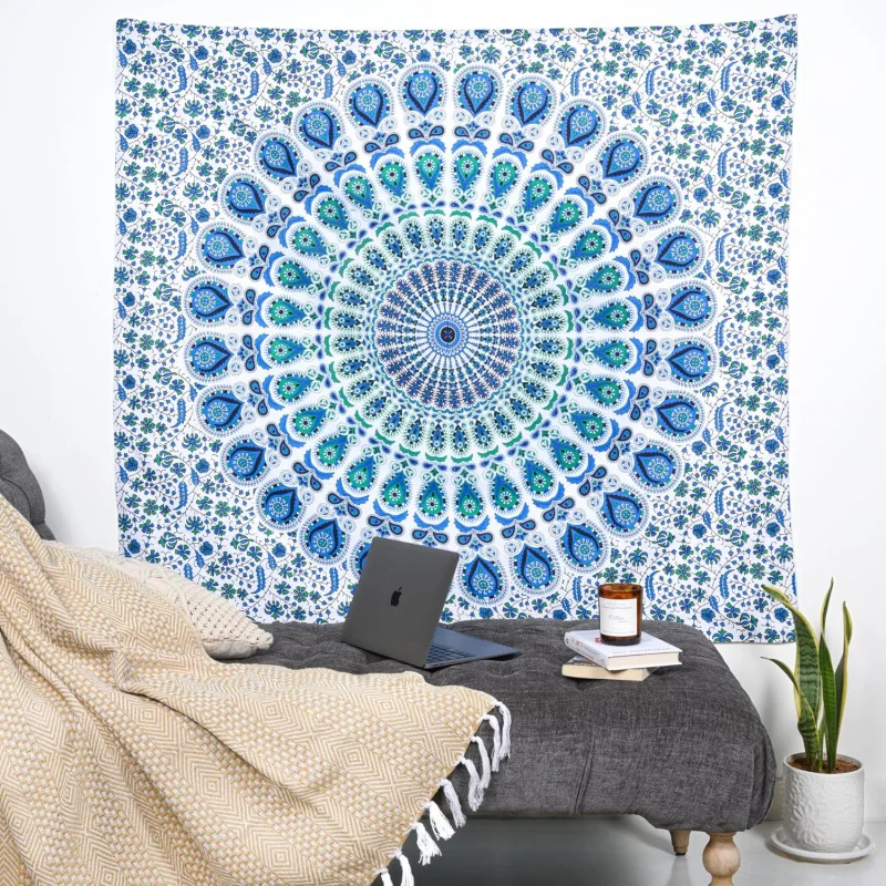 VIKAMA Wall Hangings Hippie-Style Beach Blankets, University Dormitory Decorations Bohemian-Style Bohemian Bed Sheets