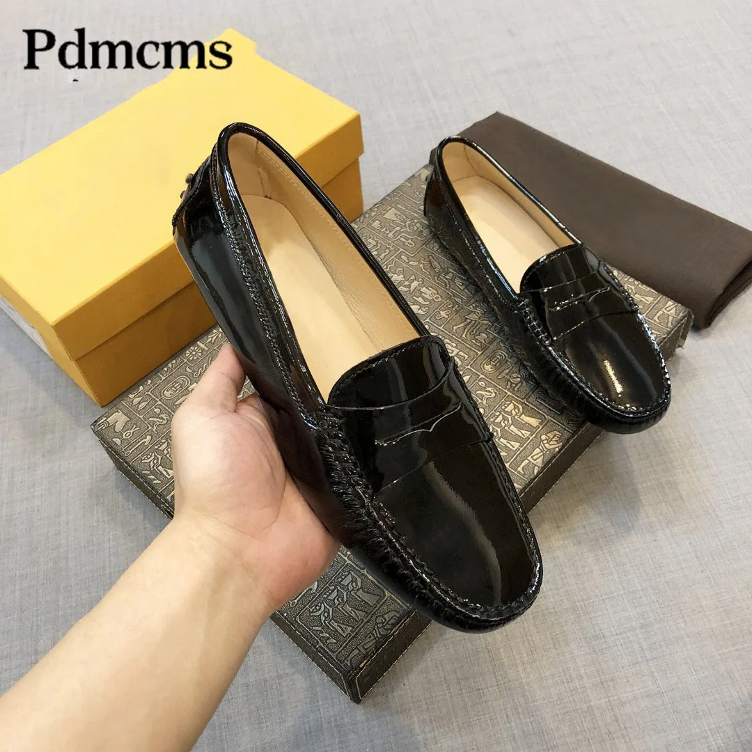 

Flat Shoes Leather Women's Loafers Bow Knot Rope Summer Patent Leather Shoes For Women Causal Flats Mules Dress Shoes Doug Shoes