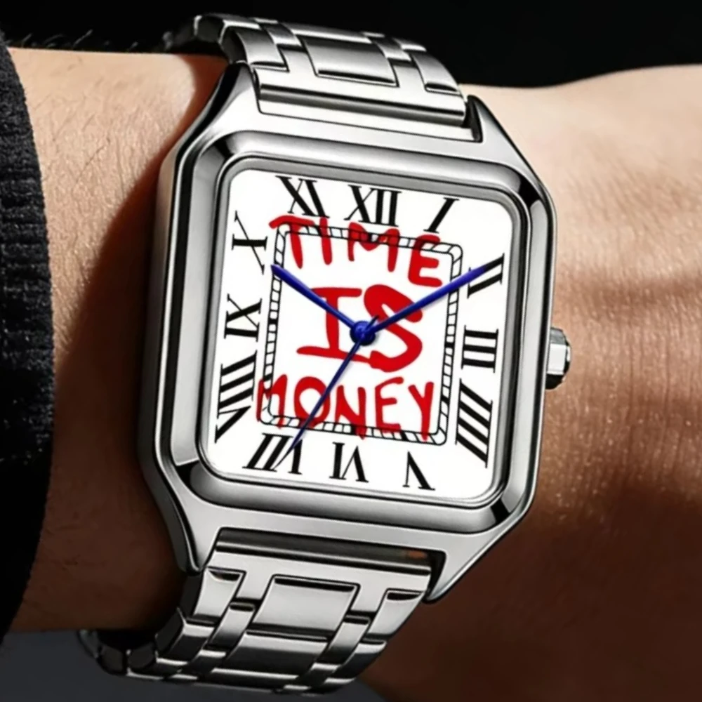 Hot Selling Graffiti Writing Original Unique Quartz Watch Men Classic Innovative High Quality Watch Men Personalize Clcok Reloj