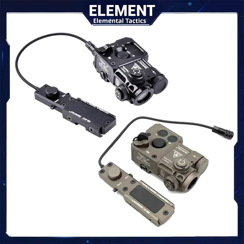Element Metal IR Green Laser PERST-4 Aiming Laser Sight, Tactical Flashlight Dual Output w/ KV-D2 Switch Weaponlight for Hunting