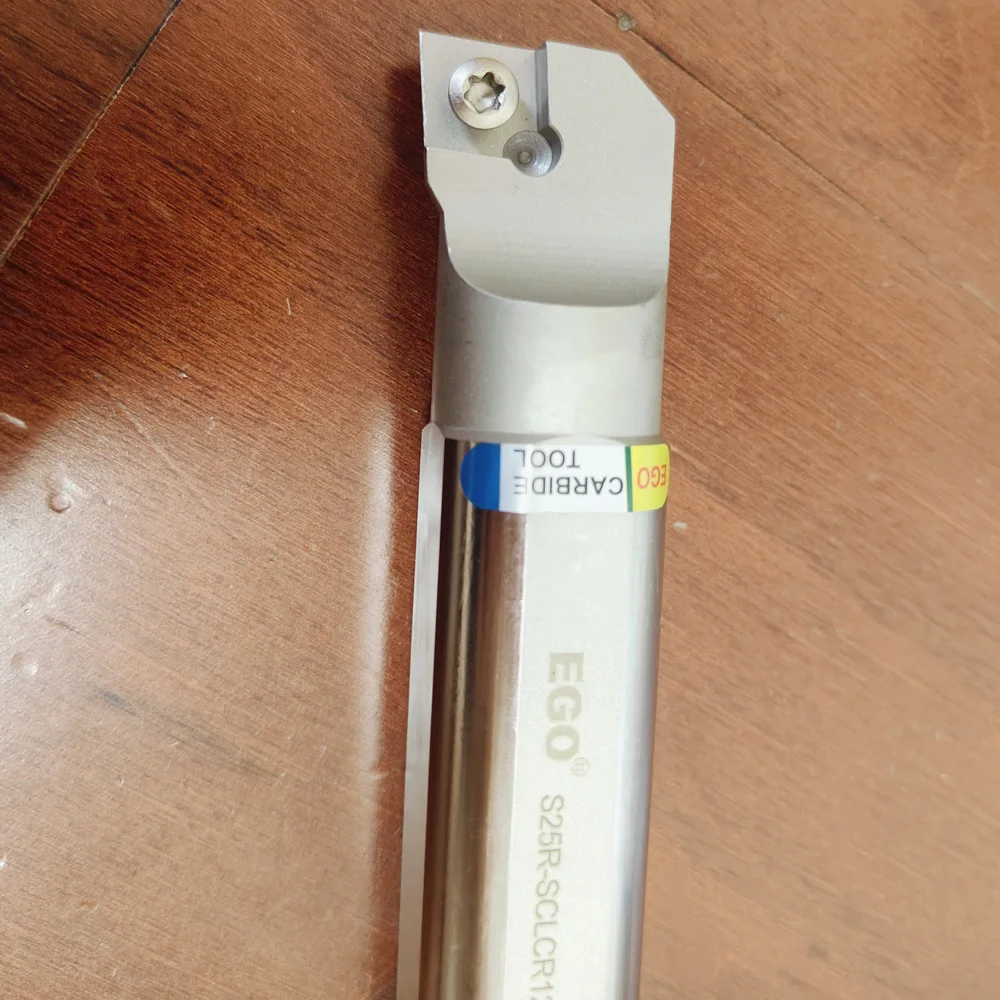EGO Anti-vibration Steel Shank Lathe accessories S25R-SCLCR12 D25mm Length 200mm Tool Holder For Insert CCMT120404 Metal Cutter