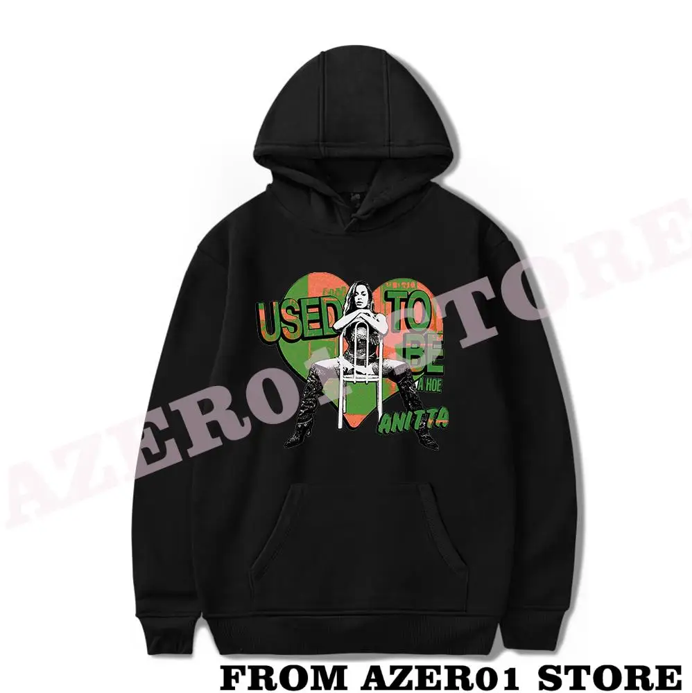 Anitta Used To Be Merch Hoodies Winter Men/Women Hooded Sweet Streetwear LongSleeve New Logo Sweatshirt