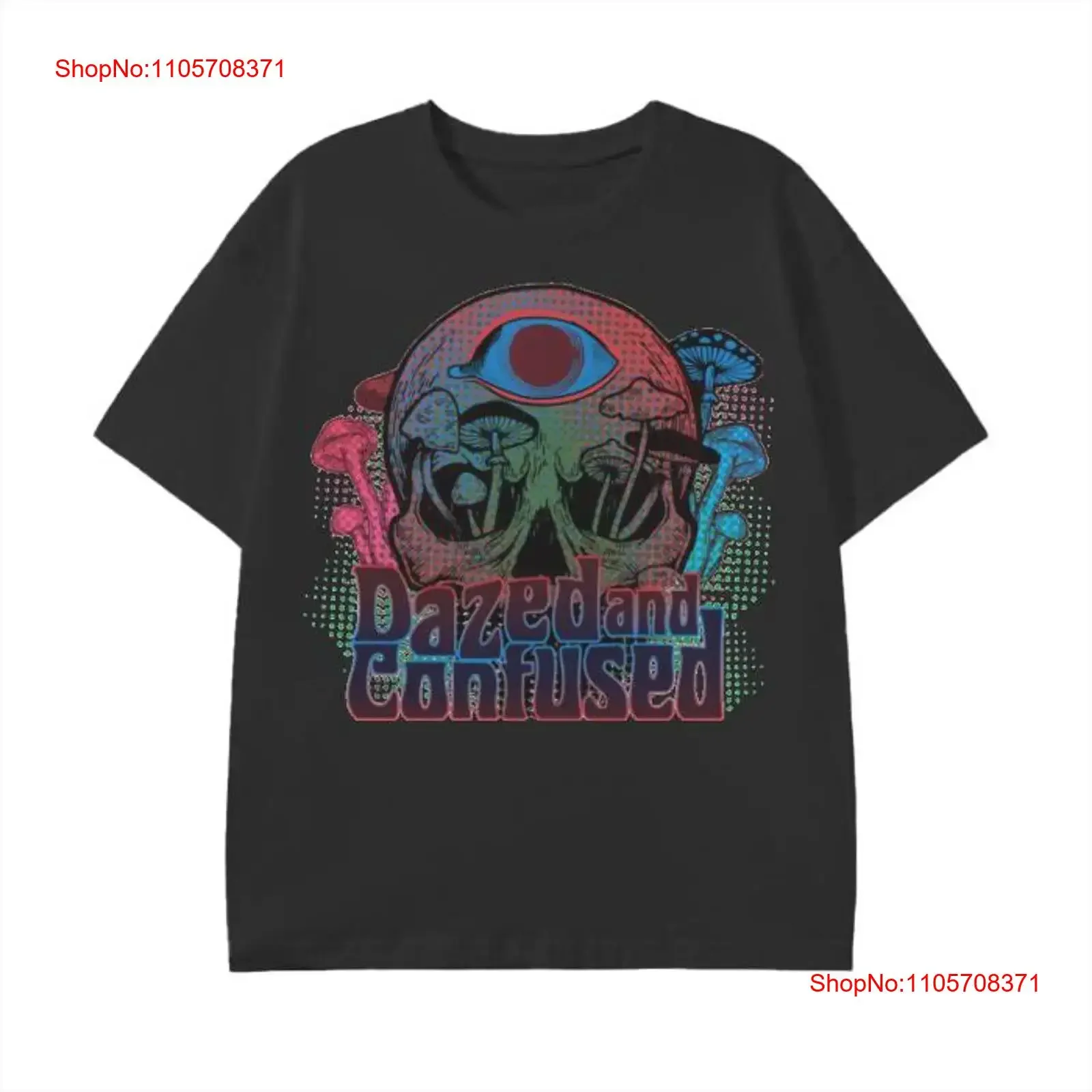Dazed and Confused T Shirt Psychedelic Trippy Skull Streetwear Classic 180 GSM vintage Washed Stylish homme