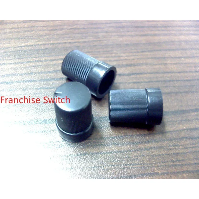 10PCS Plastic Knob Potentiometer  10MM * 15MM  1Spindle Cap Black Small