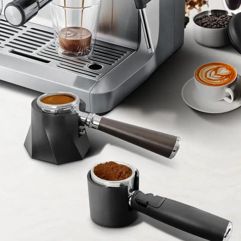 Coffee Tamper Holder Spiral Shape Espresso Machine Tamper Stand Non-slip Spiral Shape Coffee Powder Tamping Base For Home