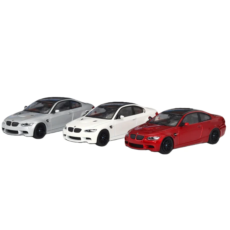 

FINE MODEL 1:64 BMW M3 E92 Имитационная модель автомобиля из статического сплава, праздничный подарок для мальчиков, коллекция игрушек.