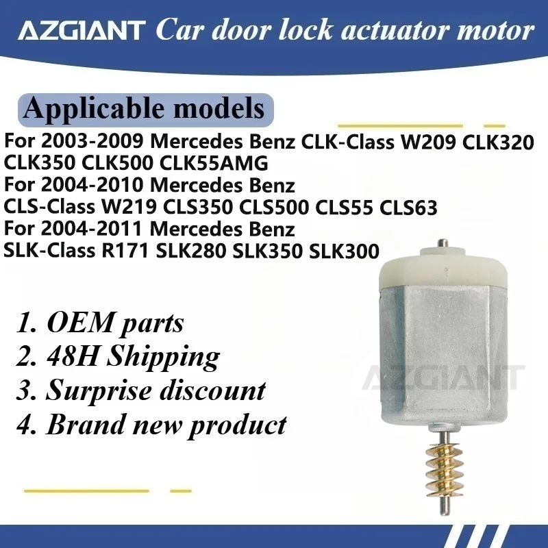 

AZGIANT Car door lock motor for Mercedes Benz CLK-Class W209 CLK320 CLK350 CLK500 CLK55AMG/CLS-Class W219 CLS350 CLS500 CLS55