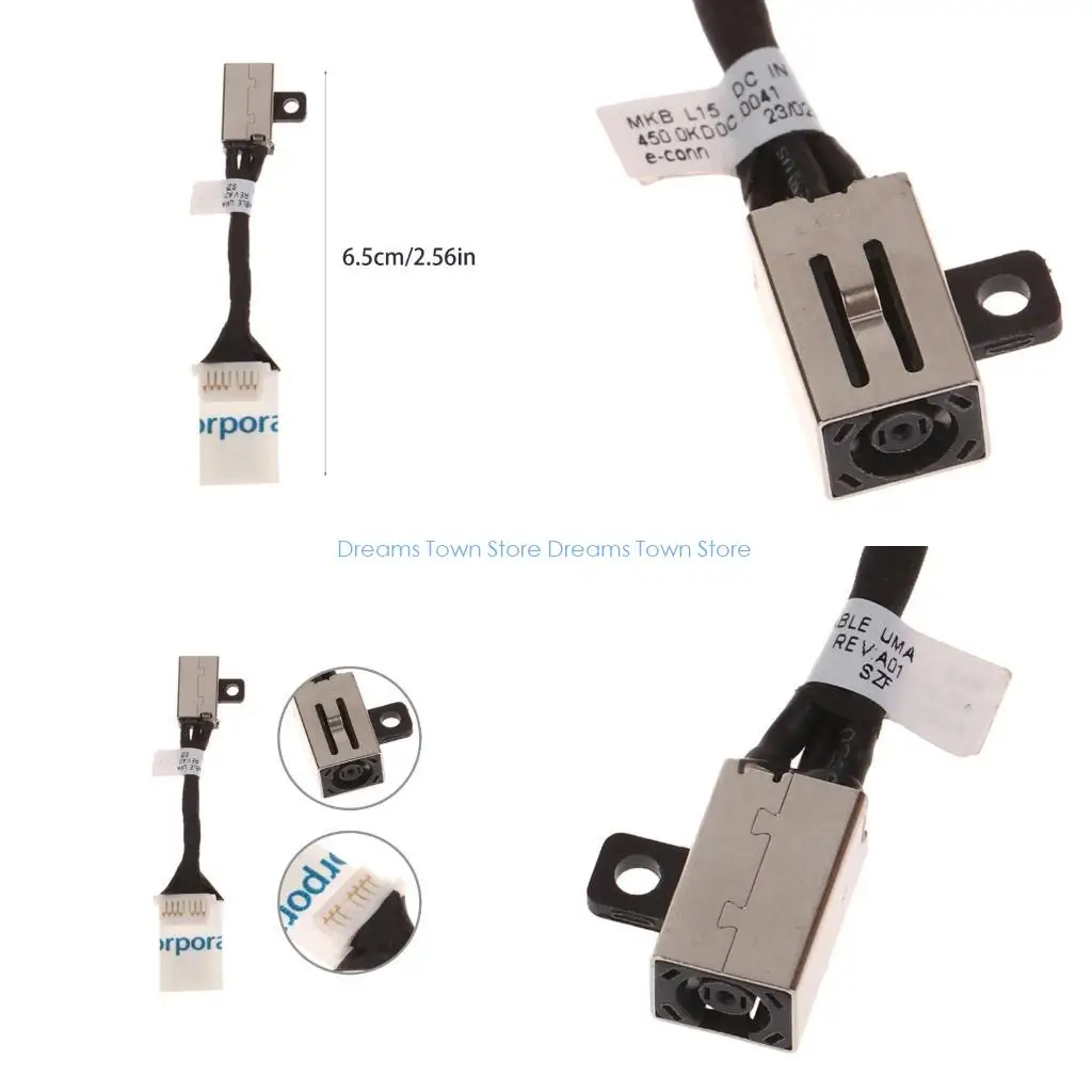 HX6A Charging Port Replacement Power Charging Port Connector for 3410 3510 E3510 E3410 07DM5H 0N8R4T Laptop Accessories