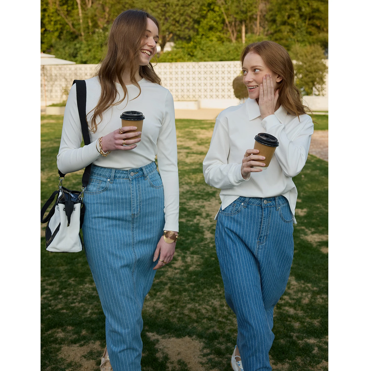 Light Denim Maxi Skirt by Ali Picks