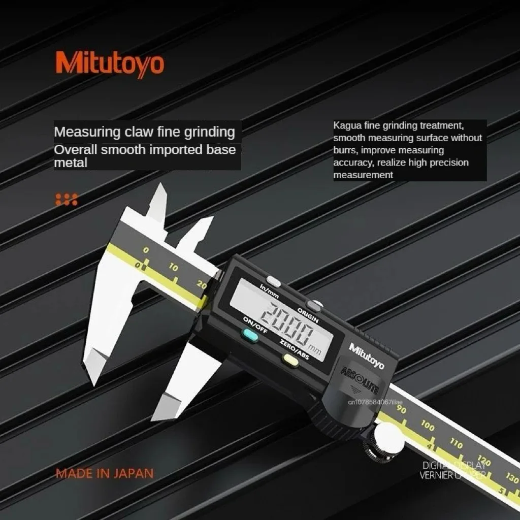 Mitutoyo Digital Vernier Caliper 150mm/200mm/300mm 8in LCD Digital 8in Electronic Caliper Measuring Stainless Steel Hand Tools