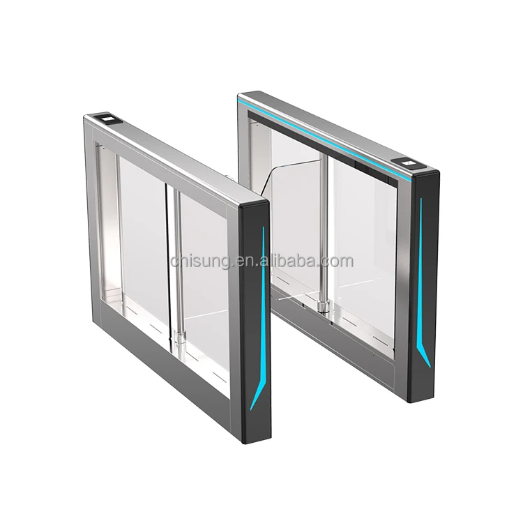 CHISUNG Luxury Automatic Swing Barrier Gate Speedlane Optical Rapid Lane GlassTurnstile for High-end Settings