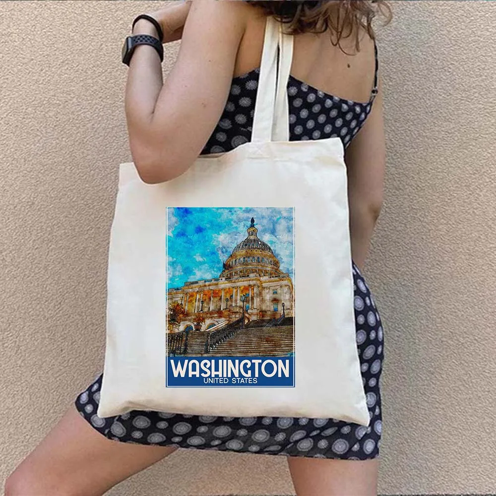 Washington Warsaw Sofia Stockholm Sydney Cotton Totes Bag Tallinn Toronto Toulouse Turin Vatican Vernazza Venice Canvas Handbags