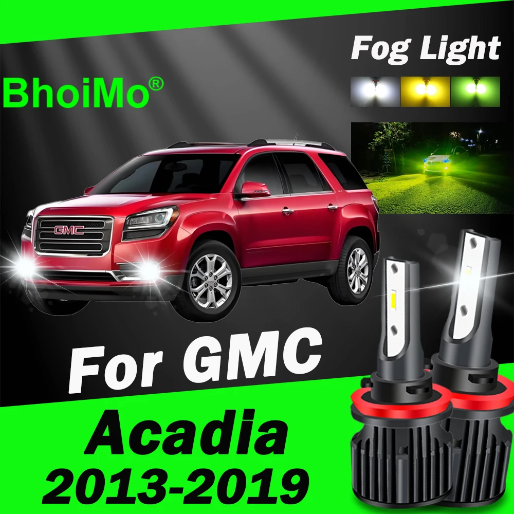 

BhoiMo Front Fog Light Lamp For GMC Acadia 2013 - 2019 Led Bulb 2014 2015 2016 2017 2018