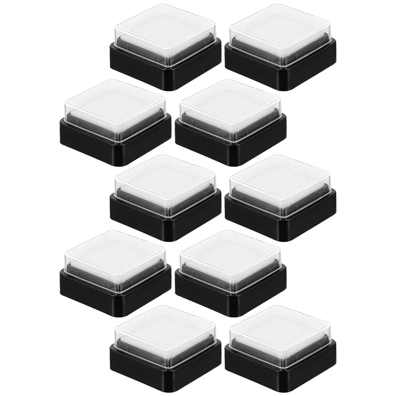 10 szt. Puste podkładki do tuszu, bezbarwne, uniwersalne, do samodzielnego wykonania stempli, o wysokiej gęstości, chłonne, odpowiednie do graffiti w przedszkolu.