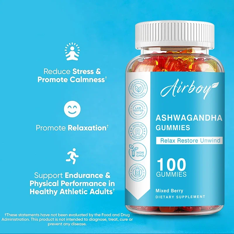 Ashwagandha Gummies - Anti-oxidation, Lipid-lowering, Decompression, Improving Sleep, Enhancing Immunity