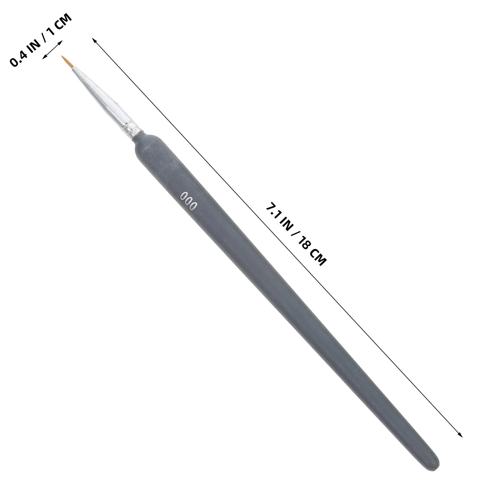 

6Pcs Fine Tip Liner Brushes for Precision Detail Work Ideal for Miniature Painting Line Art Watercolor Oil and Acrylics