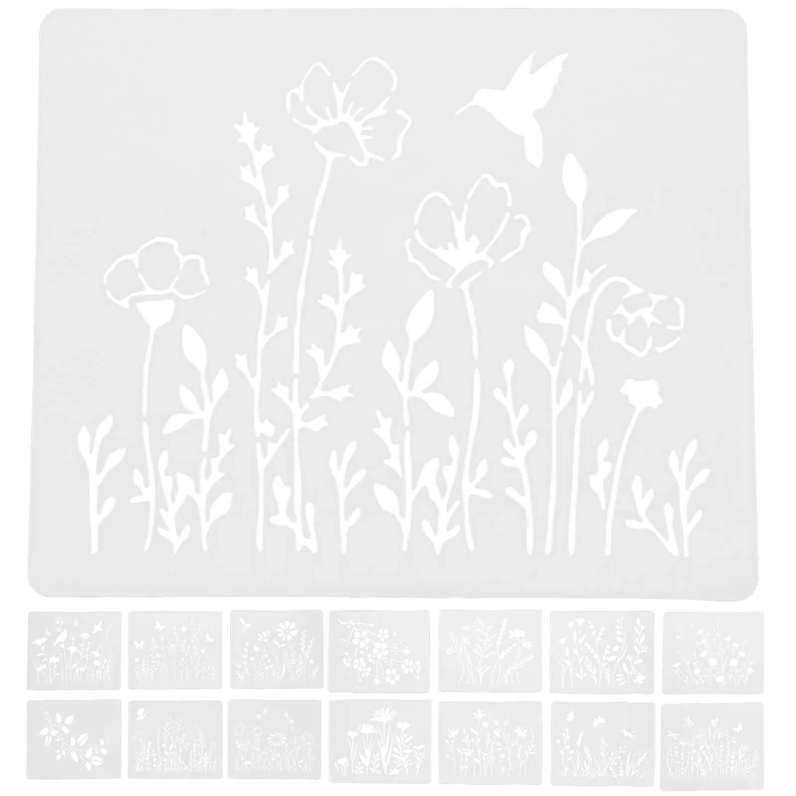 

Template Classroom Stencils Unique Shape Craft Floral Crafts Flowers and Plants