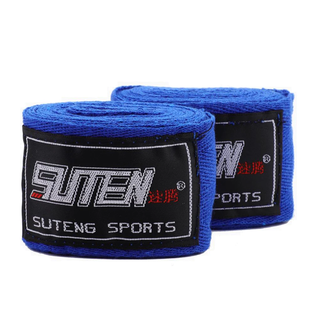 2.5 Meter Long Adults 1 Pair Elastic Hand Wraps Boxing Training Practise Cotton Hand Protection Straps Bandage Accessory