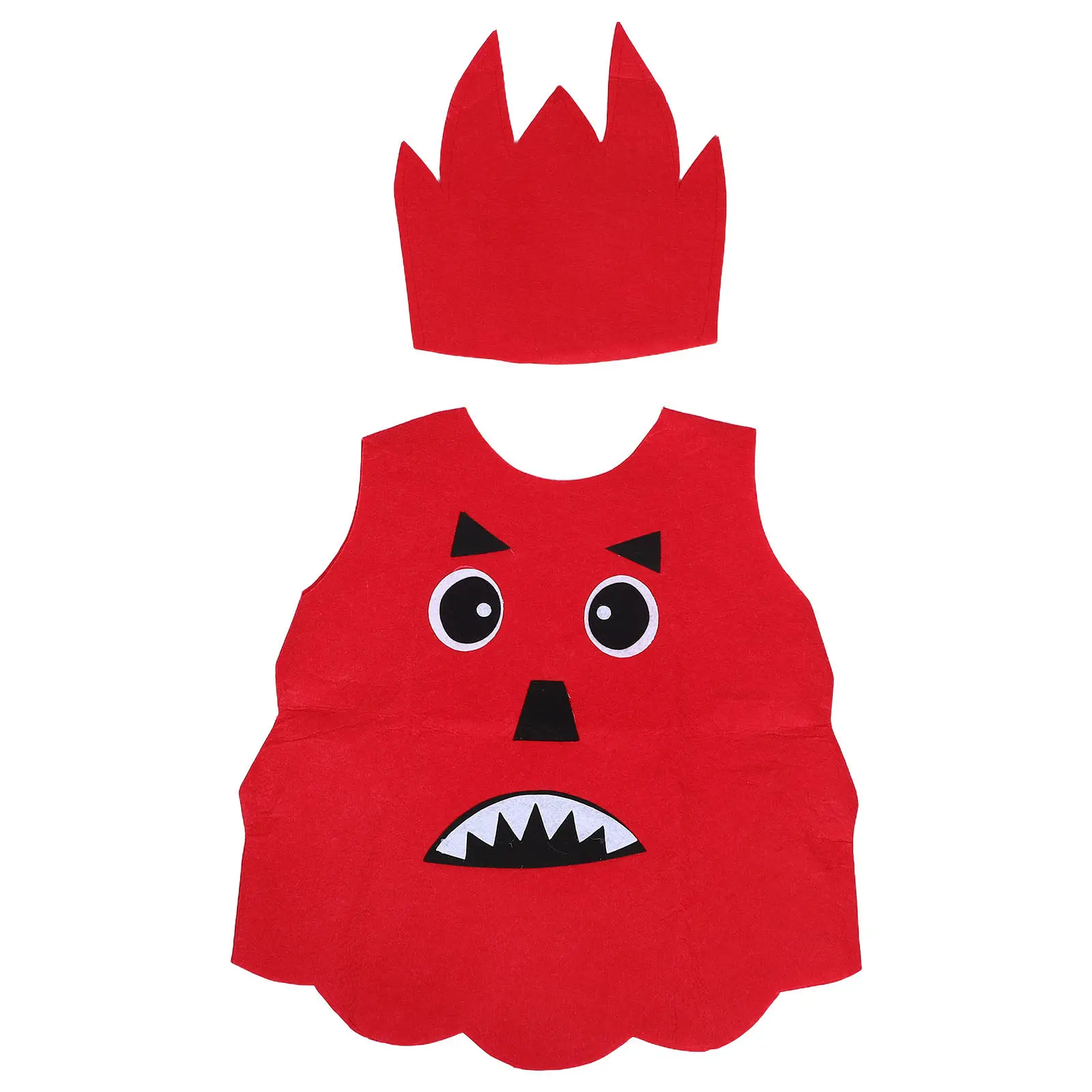 1Set Childrens Dress Up Costumes Unique Flame Easy Wear Comfortable Fabric for Kids Role Play Carnival Cosplay