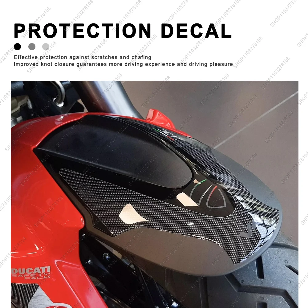 ل MULTISTRADA V4 2021-2023 2022 طبعة محدودة دراجة نارية ثلاثية الأبعاد الراتنج ملصق عدة أغطية العجلات حامي جديد ديكور مائي