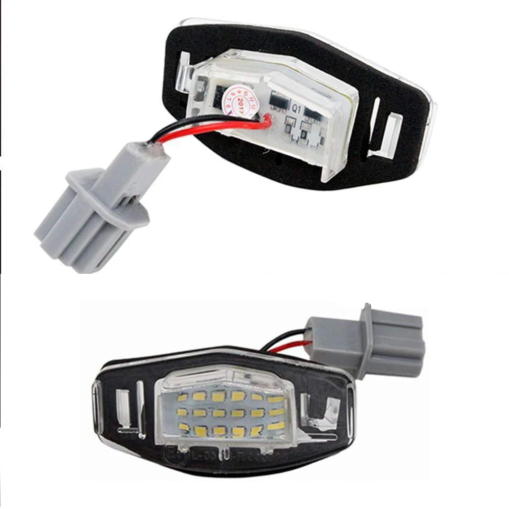 12 فولت 2 قطعة LED رقم لوحة ترخيص ضوء Canbus ل سيفيك VII4/5D 2001-2005 اكسسوارات السيارات #1
