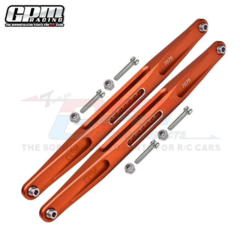 GPM aluminio 7075 brazo de arrastre trasero enlaces inferiores varilla de tracción inferior para TRAXXAS 1/7 UDR 85076-4