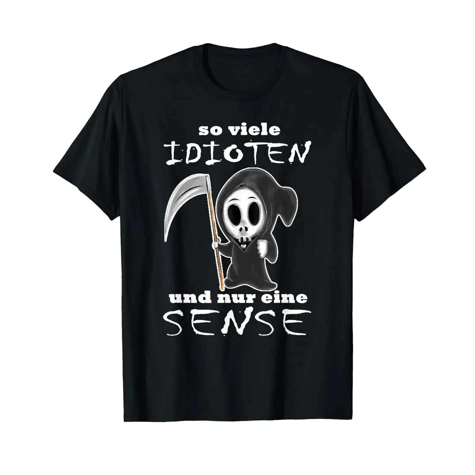So many idiots and only one scythe Grim Reaper Halloween T shirt vintage Washed Unisex Comfortable Casual graphic