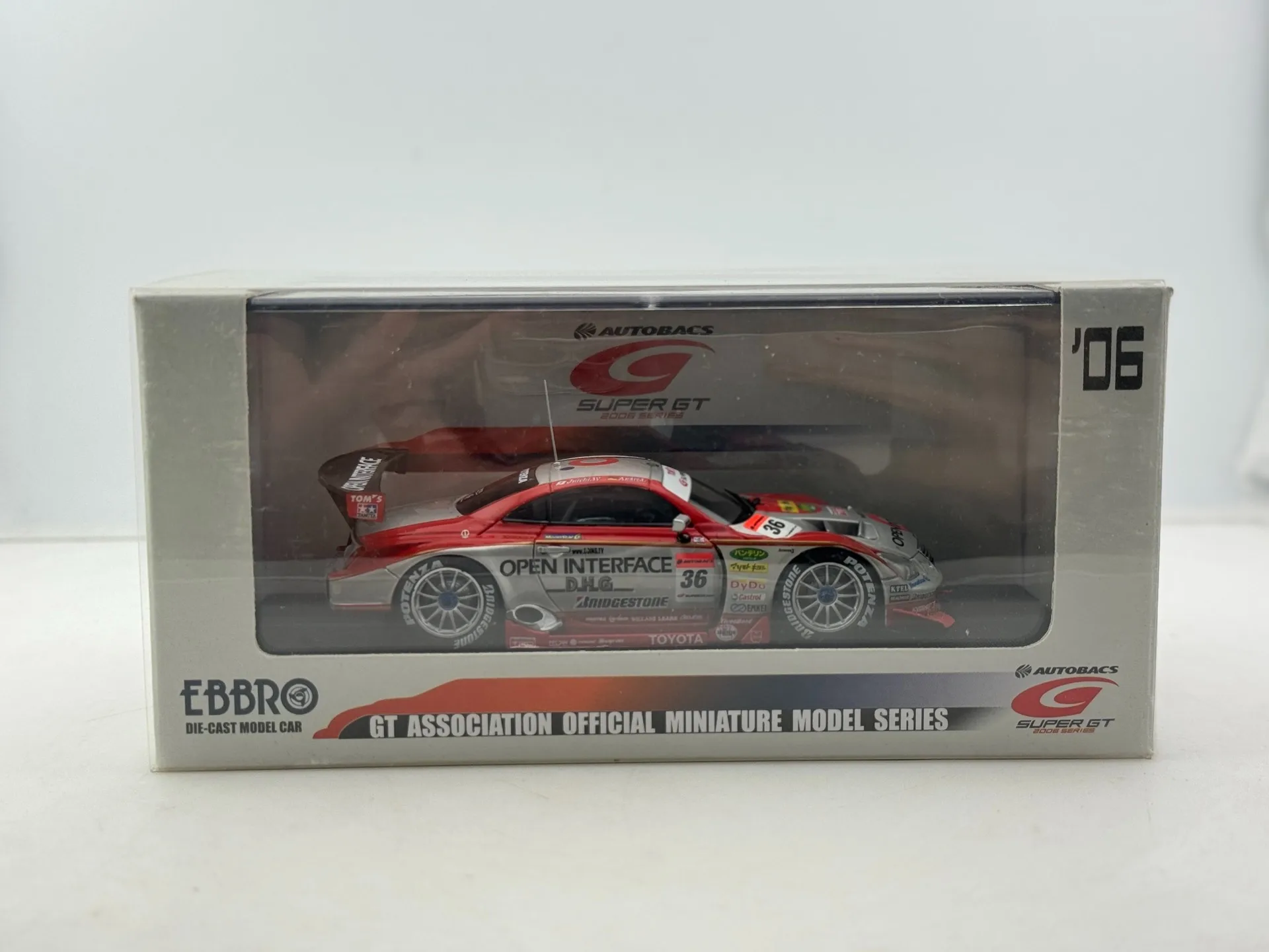 Diecast EBBRO Escala 1/43 Motul Autech Z Super GT 500 Interfaz abierta Tom's Sc430 # Modelo de coche de aleación 36