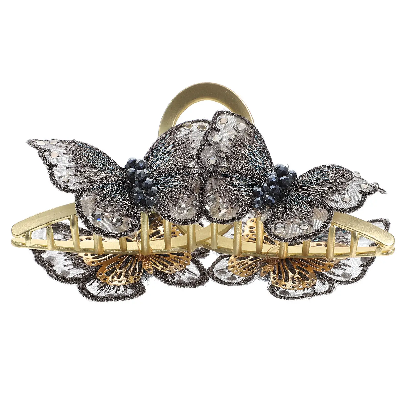 

Butterfly Hair Clip Tassel Vintage Metal Accessory for Women Girls Elegant Wedding Party Daily Wear Hair Clips
