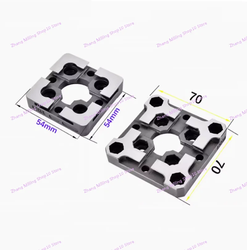 Placa de posicionamiento de 54x54MM /70x70MM para máquina Spark EDM, película de posicionamiento EDM, reemplazo para 3R, piezas alternativa