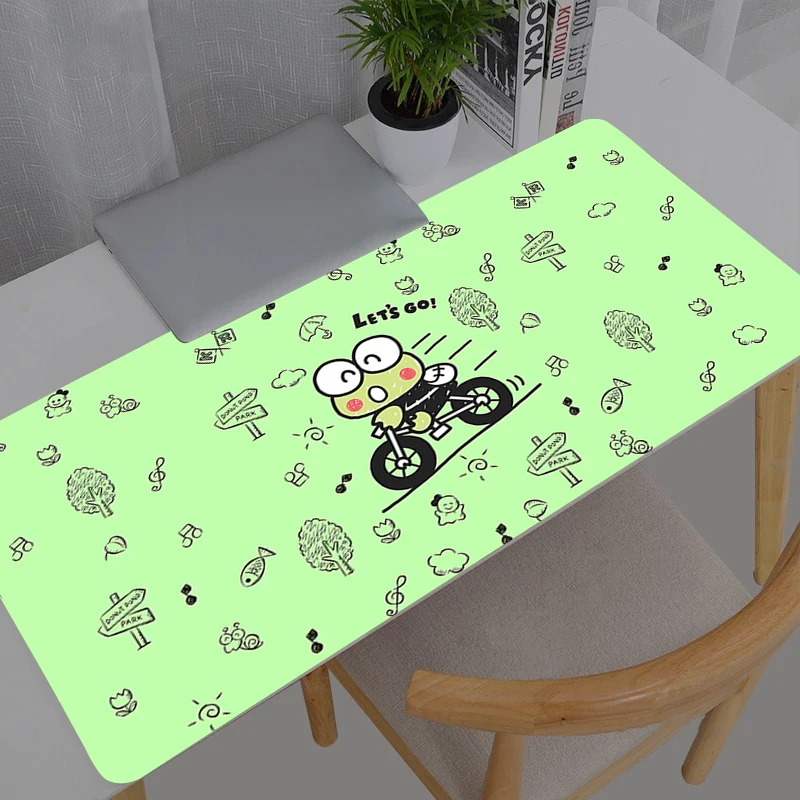 

Computer Mouse Pad Gaming Sanrio Keroppi MousePad Large Mouse Pad Gamer Durable Keyboard Pad XXL PC Desk Mat Tapis Souris