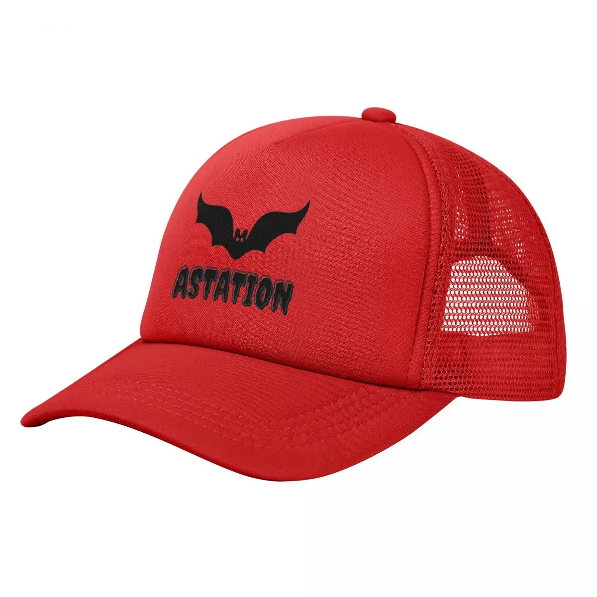 Astarion Baldurs Gate 3 Balck Bat Trucker Caps Adult  Hip-Hop Dad Hat Trucker Hat Adjustable Snapback Caps Mesh Baseball Cap