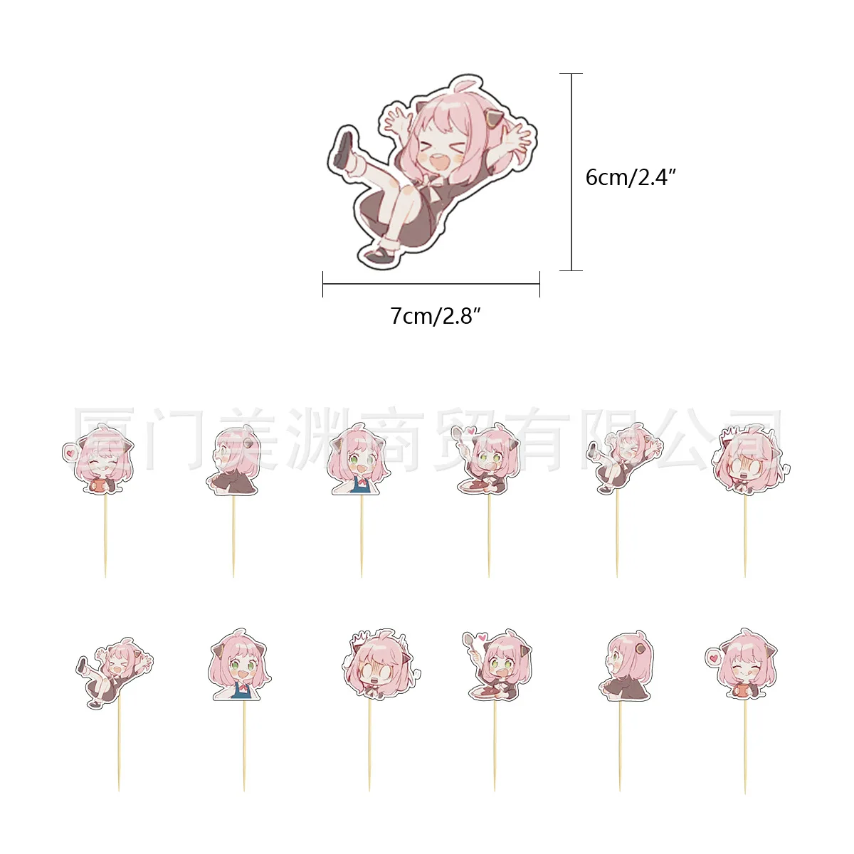 Spy×Family Anya Forger Pink Birthday Decoration Balloons Banner Kids Anime Cake Toppers Home Party Supplies Girl Toy Baby Shower