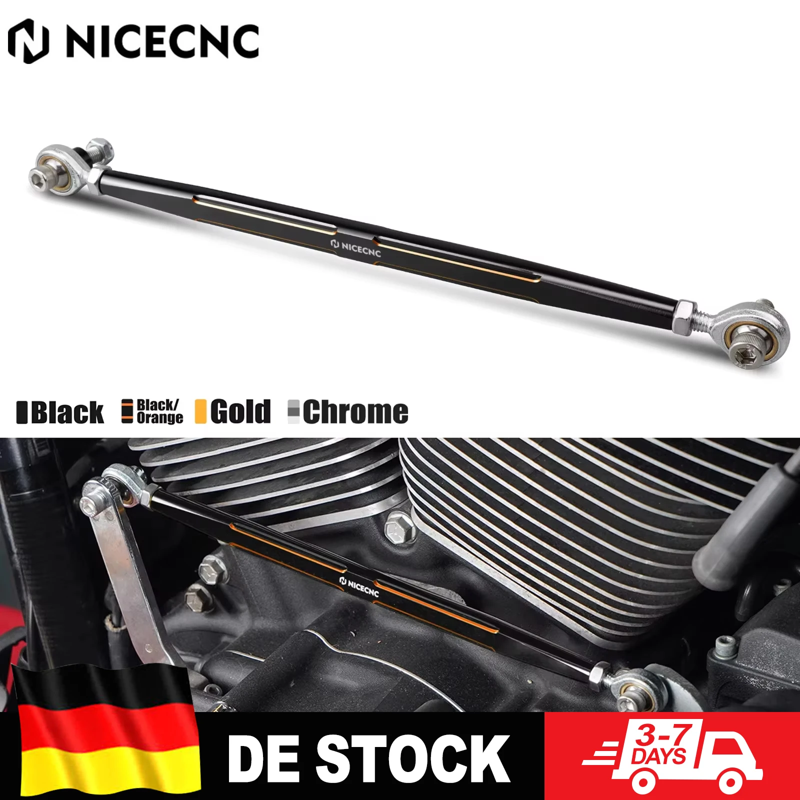 Image of Für Harley Street Glide FLHX /Special 2006-2023 Schalthebelstange Gangschaltung Road Glide FLTRX /Special Road King Tri Glide Ultra Limited Fat Boy Fat Bob Electra Glide Breakout