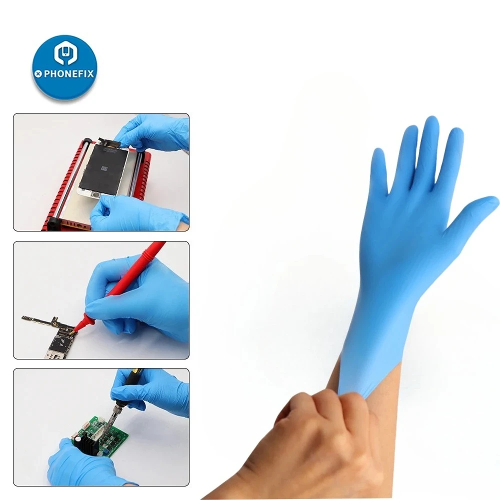 

Disposable Latex Rubber Gloves Household Cleaning Electronic Industrial ESD Work Gloves Universal For Left and Right Hand