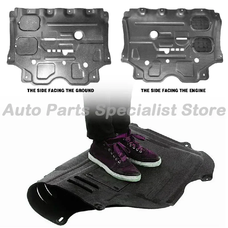 لنيسان X-Trail Rogue 1.5T 2022 2023 أسود تحت المحرك الحرس لوحة سبلاش درع الطين الحاجز غطاء واقي الطين حامي